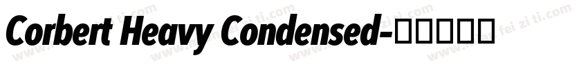 Corbert Heavy Condensed字体转换